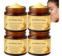 Crème contour des yeux anti-rides, réduit les ridules et les rides, raffermit et hydrate la peau du contour des yeux, crème revitalisante et nourrissante, améliore l'élasticité et l'éclat. (4PCS)