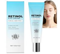 Crème contour des yeux au rétinol pour les cernes et les poches, sérum anti-âge pour les yeux à la caféine, à l'acide hyaluronique et au rétinol, soin éclaircissant anti-rides, crème contour (1PCS)