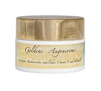 Crème contour des yeux dorée 15ml, anti-âge, éclat, hydratante, avec pousses de hêtre, acacia et or pur, soin peau délicate, sans conservateurs KVO, chi-enterprise