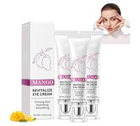 Crème contour des yeux revitalisée à l'extrait de mangue, crème contour des yeux raffermissante revitalisante à la mangue, soin anti-âge pour les yeux, anti-cernes, poches et rides