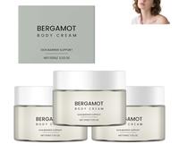 Crème corporelle à la bergamote, soin hydratant pour le corps (femme et homme), hydratation intense pour peaux sensibles et sèches, nourrit et adoucit, répare la barrière cutanée (3pcs)