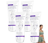 Crème corporelle multi-peptides PDRN, Crème complexe peptidique Tri-Lift, Crème raffermissante pour le corps après chirurgie bariatrique, Crème pour le cou avec rouleau, Crème (4pcs)