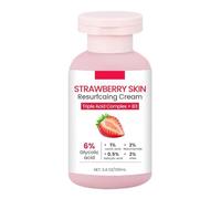 Crème Corps Fraises | Gommage Exfoliant 100ml pour Jambes | Lotion Hydratante Corps pour Rugueux de Cou Bras Jambes Visage | Utilisation Quotidienne et Voyage Quotidien