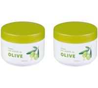 Crème Corps Nourrissante avec huile d'olive deliplus 200 ml (Paquet de 2)