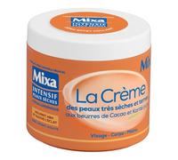 Crème Corps Peau Très Sèche et Ternes Nutrition Intense Beurre de Karité et Beurre de Cacao MIXA - le pot de 400mL Lot De 3 - Par Lot