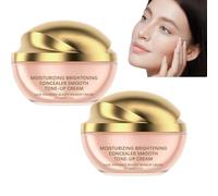 Crème correctrice éclaircissante hydratante, hydratante pour le visage et les yeux avec effet éclaircissant, maquillage léger et durable, éclaircissant sous les yeux pour les cernes (2pcs)