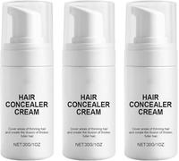 Crème correctrice pour cuir chevelu, crème comble les zones clairsemées, retouche racines et poudre densifiante, effet volume instantané, tenue longue durée et waterproof