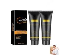 Crème d'activité de réparation pour hommes, Crème intime pour hommes, Beurre de corps avancé pour la peau, Crèmes complexe pour homme, Ingrédients naturels, Formule légère (2pcs)