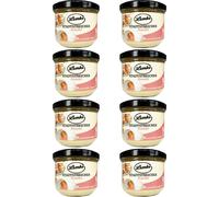 Crème d'Amande Lemke, 8 X 250g | Crème d'amandes douce et onctueuse pour pain et pâtisseries