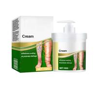 Crème d'œdème de thérapie des jambes, crème de massage de drainage lymphatique, réduit naturellement le gonflement des jambes pour les femmes et les hommes, non grasse (1 pcs)