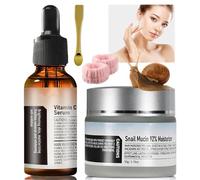 Crème De Baba De Caracol Original, Crème Gel Visage Quotidienne Hydratante à 92% De Mucine D'Escargot, Crème Hydratante à La Mucine D'Escargot (1 kit)