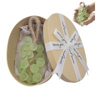 Crème de bain personnalisée en cristal de raisin, savon artisanal original fait main avec boîte cadeau pour nettoyage du visage et du corps, pendentif savon doux pour bain et douche
