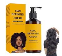 Crème de bouclage à l'huile de ricin noire, crème de bouclage pour cheveux bouclés pour hommes et femmes, crème hydratante définissant les boucles sans rinçage, anti-frisottis, lissage