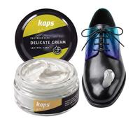 Crème de cirage cuir 50ml - Kaps Crème Délicate | Soin chaussures professionnel, soin intensif et nourrissant, naturel et synthétique, pot verre, plusieurs couleurs