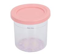 Crème de crème glacée Pintes Cud Transparent Lid PC Body Conteneur pour la maison Utilisation de la plupart des scénarios (Rose)