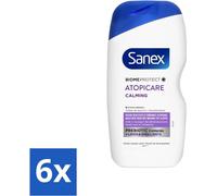 Crème de douche Sanex BiomeProtect Dermo pour peaux réactives 400 ml - Pack avantage - 6 pièces