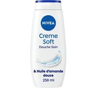 Crème De Douche Soin (1 X 250 Ml), Enrichie À La Vitamine C & E Et Huile D'amande Douce, Soin Corps Hydratant Qui Nettoie Respecte Et Renforce Le Microbiome Pour Peaux Sèches