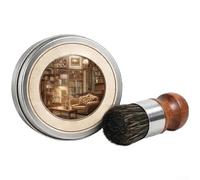 Crème de finition de meubles avec brosse pour restaurer l'éclat et l'aspect propre sur les tables en bois, chaises, armoires (A)