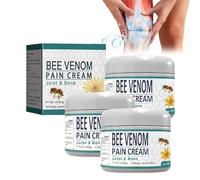 Crème de guérison pour la douleur et les os au venin d'abeille - Soulagement de la douleur ultra forte,gel avancé au venin d'abeille pour articulation et thérapie osseuse (3 Pièce)