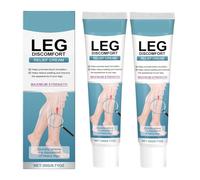 Crème de jambes, lotion apaisante hydratante, crème de secours naturel de veau, portable avec une formule hydratante naturelle, pour la famille, le bureau, la maison, les professeurs d'école (2PC)