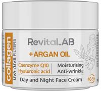 Crème De Jour Et De Nuit Au Collagène Hydratante Et Anti-Âge,Enrichie En Acide Hyaluronique,Coenzyme Q10,Huile D`Argan Et Filtre À Rayons Uva/Uvb,Pour Personnes De 40 À 55 Ans,50 Ml