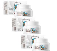 Crème de lait à l'âne, lotion de carrosserie biologique, crème hydratante et rajeunissante, rides et lignes réductrices, hydratantes et rares, réduisent la terne et les imperfections (3pcs)