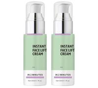 Crème de lifting du visage instantané, resserrement du visage serrer la peau et la crème de cou de cou de soulèvement pour les femmes, la crème pour la peau anti-rides pour éliminer les rides (2Pcs)