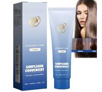 Crème de lissage à la protéine pour cheveux secs et endommagés - Sérum lissant, hydraté et anti-frisson pour femmes & hommes, lissant et réparateur des pointes fourchues (1)