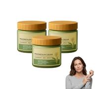 Crème de magnésium confort ciblé avec MSM et arnica - Crème glacée au magnésium pour le soutien de l'inconfort - Gel de magnésium confort nerveux, lotion corporelle grasse pour le gel (3 bouteilles)