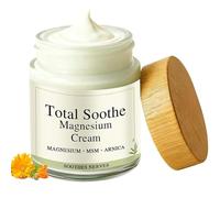 Crème de magnésium Total Soothe, Soulagement total pour les genoux et les muscles avec formule de diffusion minérale, Absorption rapide, Soulagement articulaire non gras pour,1pc