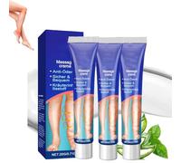 Crème de massage lymphatique drainante, formule non grasse à absorption rapide pour des jambes rafraîchies et légères, pour tous les types de peau, femmes et hommes (3pcs)
