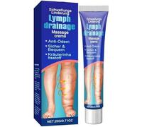Crème de massage pour drainage lymphatique, Soin lymphatique, Lotion pour œdème des jambes, Convient à tous les types de peau