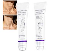 Crème de massage pour le corps multi-peptides, crème anti-rides raffermissante pour la peau, crème de traitement pour la peau du corps au volume peptidique, crème pour le corps anti-âge (2pcs)