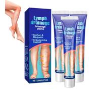 Crème de massage pour le drainage lymphatique, crèmes de massage lymphatique Swell Care, soulagement de l'œdème pour les jambes et les pieds (3 pcs)