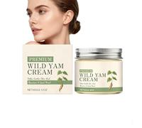 Crème de massage Premium Wild Yam pour femmes - apaise la peau et soutient, soin quotidien pour le syndrome prémenstruel, la ménopause et tous les âges, formulée avec des ingrédients naturels (1PCS)