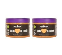 Crème de nougat 500 gr nut&me | À base d'amandes grillées 78% | Saveur nougat de Jijona | Sans gluten | Source de protéines | Végan | Sans lactose | Lot de 2 x 250 gr