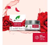 Crème De Nuit À L'Huile De Rose Otto Bioactive Organique De Rosa Damascena 50ml