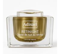 Crème de Nuit au Rétinol RÉTINIGHT - Anti-Âge, Lissante, Régénérante - Peau Raffermie & Éclatante au Réveil - Texture Luxe - Made in France - Adisael - 50 ml