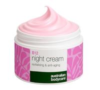 Crème de Nuit avec Vitamine B12 - Pour peaux matures avec rides et teint irrégulier - Avec Vitamine B12, niacinamide, bakuchiol et antioxydants