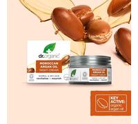 Dr. Organic Crème de nuit bioactive à l'huile d'argan marocaine 50 ml