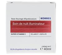 Crème De Nuit Eclat Rose Sauvage - Korres - Crème De Nuit Éclat