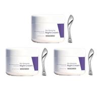 Crème de nuit hydratante aux peptides, lotion nourrissante anti-rides aux peptides, crème réparatrice douce de la barrière cutanée, lisse pour tous les types de peau (3PCS)