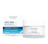 Creme de Nuit Visage Anti Âge - Masque de NUIT - RÉGÉNÉRANTE - Creme Hydratante Visage Action Anti Ride - Collagene Marin, Acide Hyaluronique, Retinol - Creme Visage Femme - GRANIONS - 50 ml