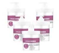 Crème de peau de peau de crèche crème lisser avec du collagène, sérum lisse hydratant d'acide hyaluronique, améliore les pompes d'élasticité. pour le corps, le cou, les mains, 100g (5pcs)