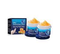 Crème de pied anti-crackage hydratant pied et crème pour les mains, réparation de la crème pour la peau fissurée et sèche, nourrissant et ramollissement, lissage de la peau (2pcs)