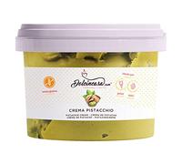 Creme de Pistache 15% Flavour Refined Sweet Melts Spreadable on Ice Cream Desserts Bread Biscuits for Filling Cakes Crepes Gluten-Free Home or Professional Use 500gr Pack