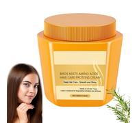 Crème de protéines capillaires aux acides aminés Hailoyearn - Boucles sèches, cheveux raides & fins - Traitement anti-frisottis (secs & abîmés) - Soin conditionneur pour tous types de cheveux (1)