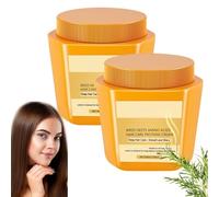 Crème de protéines capillaires aux acides aminés Hailoyearn - Boucles sèches, cheveux raides & fins - Traitement anti-frisottis (secs & abîmés) - Soin conditionneur pour tous types de cheveux (2)