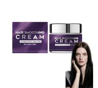 Crème de redressement et de lissage des cheveux ，Conditionneur pour cheveux bouclés et secs endommagés ，Produits de soins Frizzy Control ，Keratin Care Straightening ，Sérum pour cheveux frizzy (1)