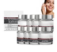 Crème de renouvellement à double action, Crèmes de réparation apaisante de riz noir et blanc, Hydratante apaisante de réparation de barrières cutanées pour tous les types de peau (8)